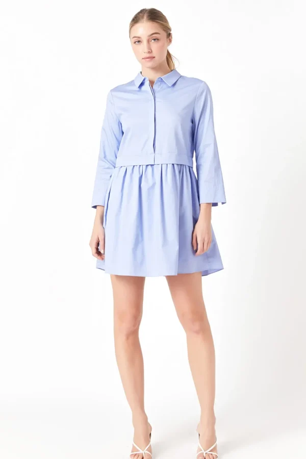 ENGLISH FACTORY White Dresses | Tops*- Mini Shirt Dress