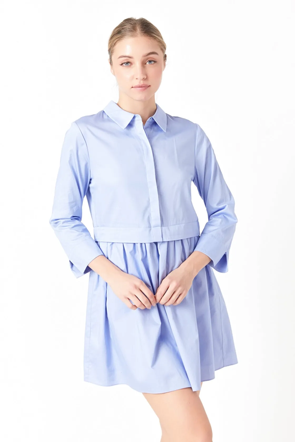 english_factory__mini_shi_38.webp ENGLISH FACTORY White Dresses | Tops*- Mini Shirt Dress