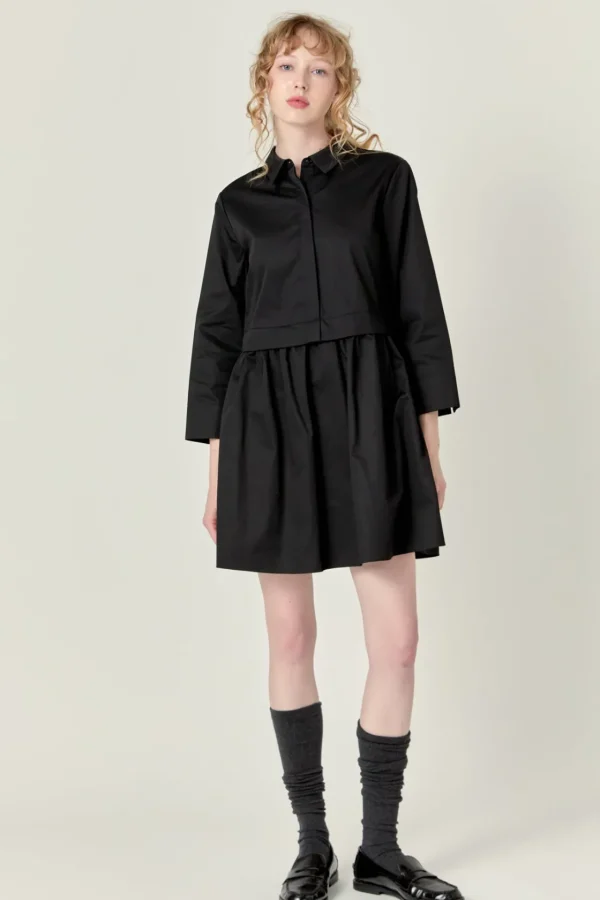 ENGLISH FACTORY White Dresses | Tops*- Mini Shirt Dress