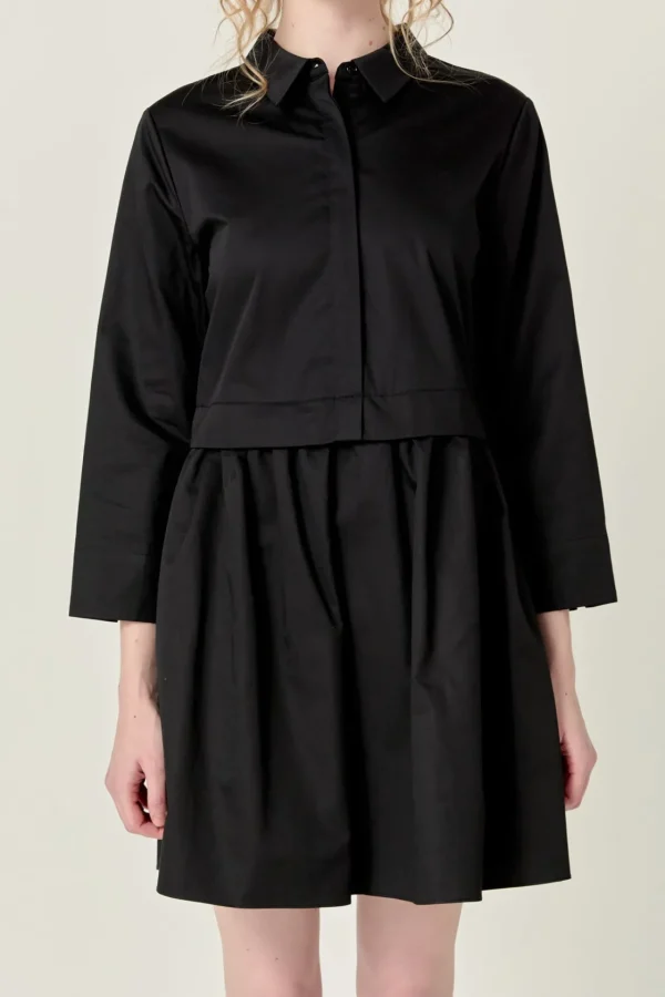 ENGLISH FACTORY White Dresses | Tops*- Mini Shirt Dress