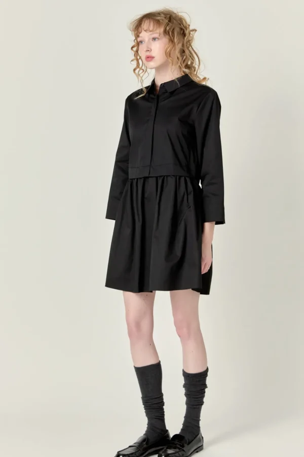 ENGLISH FACTORY White Dresses | Tops*- Mini Shirt Dress