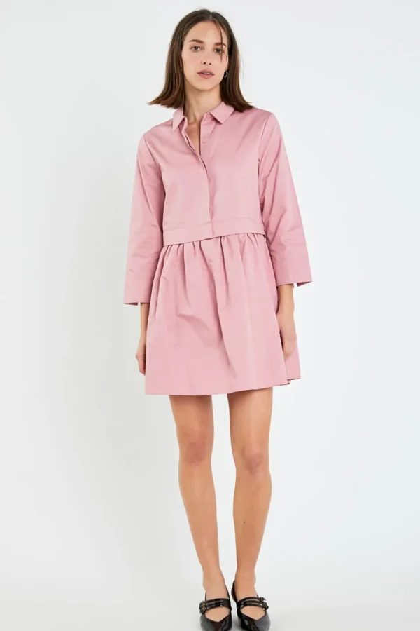 ENGLISH FACTORY White Dresses | Tops*- Mini Shirt Dress