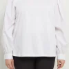 ENGLISH FACTORY Tops*- Mixed Media Puff Long Sleeve Top