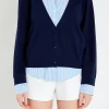 ENGLISH FACTORY Sweaters & Knits | Tops*- Mixed Media Knit Cardigan