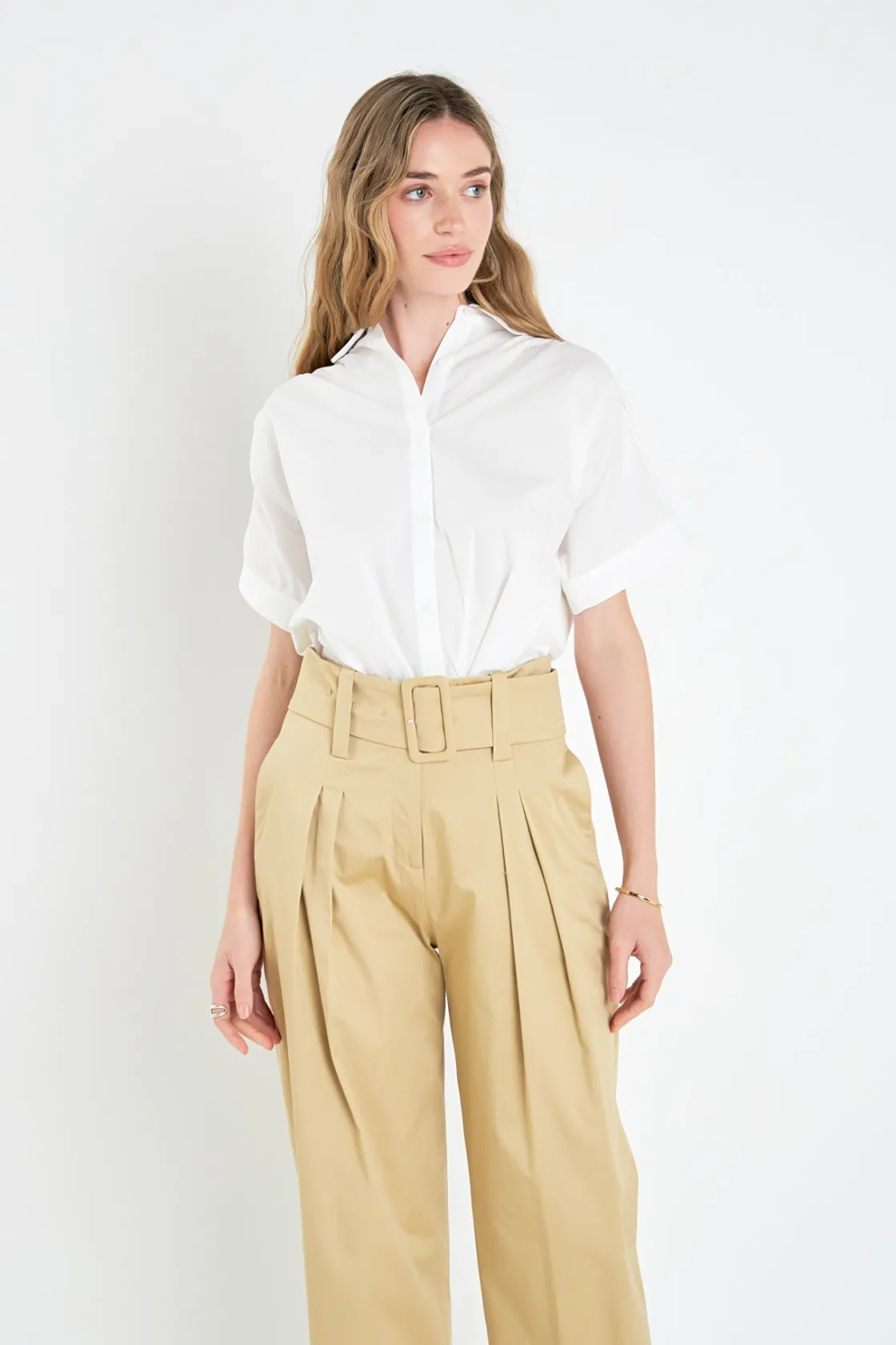 english_factory__mixed_me_3-24.webp ENGLISH FACTORY Tops*- Mixed Media Collared Top