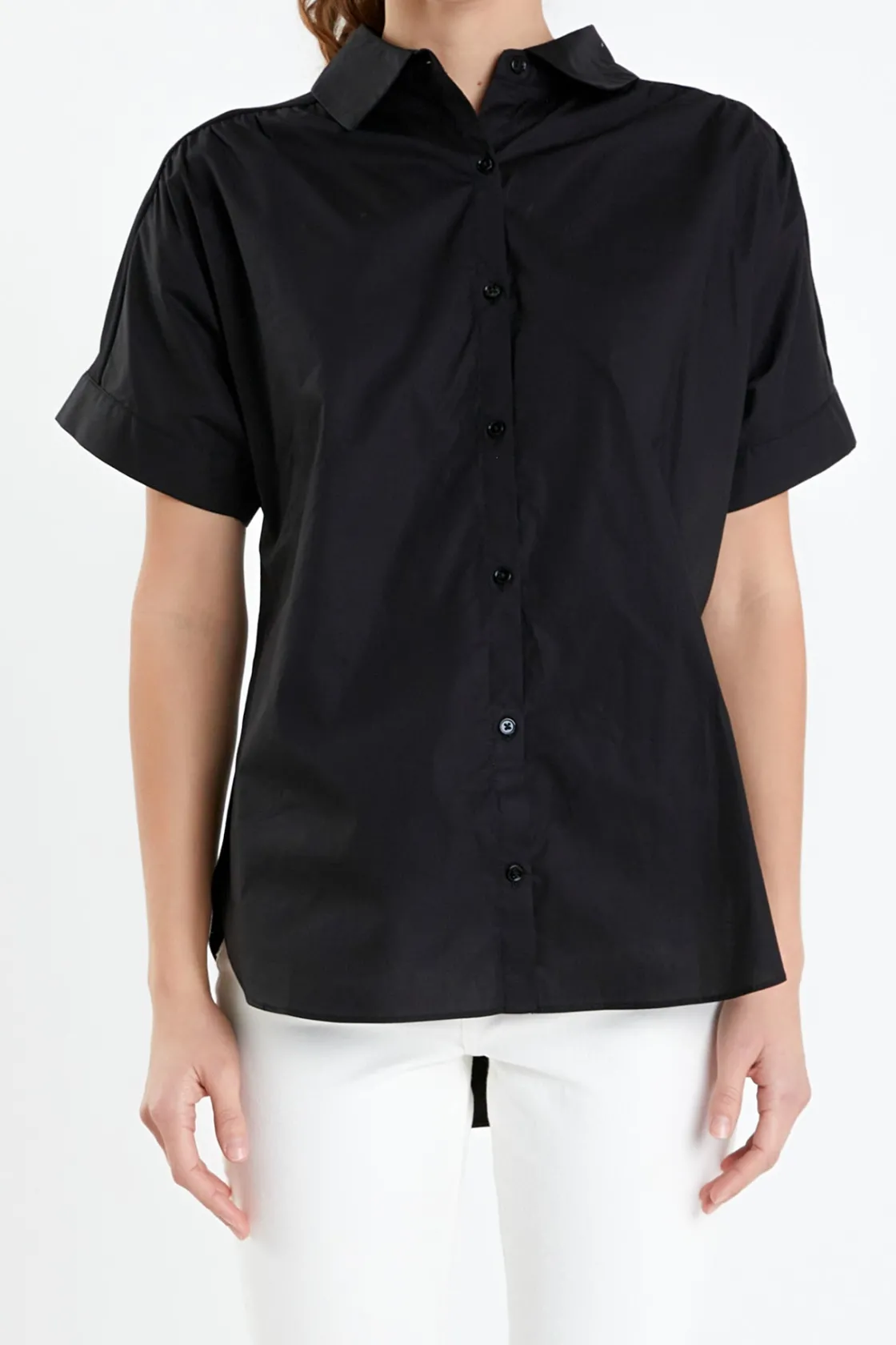 english_factory__mixed_me_6-11.webp ENGLISH FACTORY Tops*- Mixed Media Collared Top