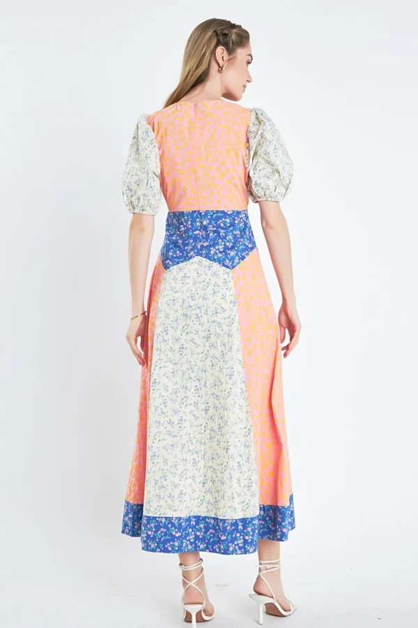ENGLISH FACTORY Floral Dresses | Tops*- Mixed Print Maxi Dress MULTI