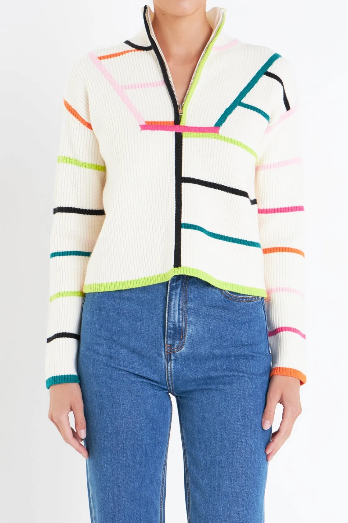 english_factory__multi_co_0-3.webp ENGLISH FACTORY Sweaters & Knits*- Colored Stripe Sweater MULTI