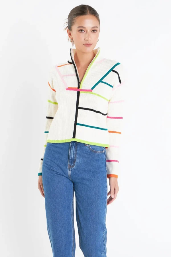 ENGLISH FACTORY Sweaters & Knits*- Colored Stripe Sweater MULTI