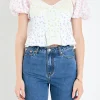 ENGLISH FACTORY Tops*- Floral Print Top MULTI