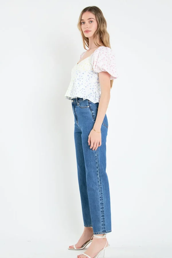 ENGLISH FACTORY Tops*- Floral Print Top MULTI
