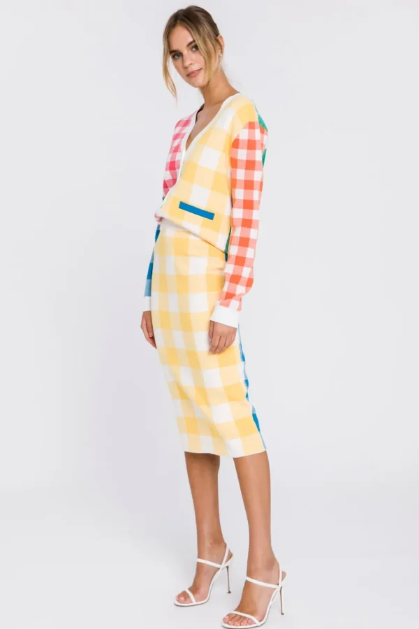 ENGLISH FACTORY Sweaters & Knits*- Gingham Cardigan MULTI