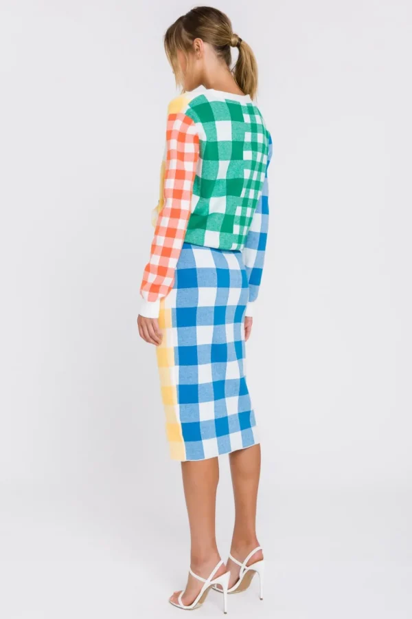 ENGLISH FACTORY Sweaters & Knits*- Gingham Cardigan MULTI