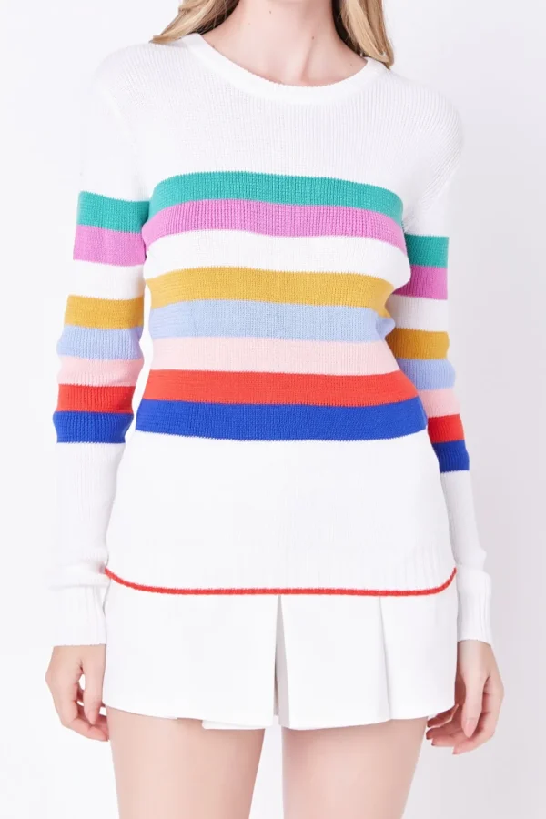 ENGLISH FACTORY Sweaters & Knits*- Striped Sweater MULTI
