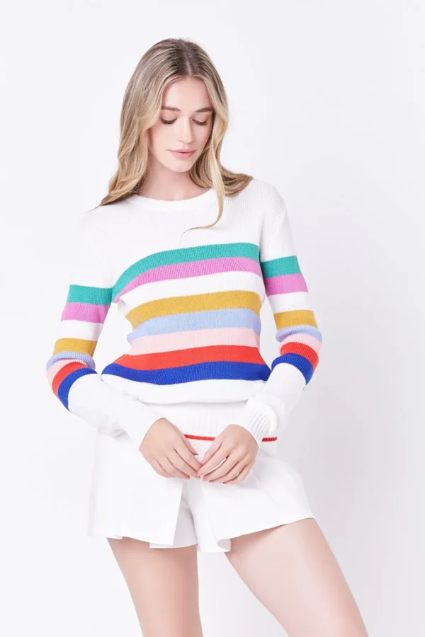 ENGLISH FACTORY Sweaters & Knits*- Striped Sweater MULTI