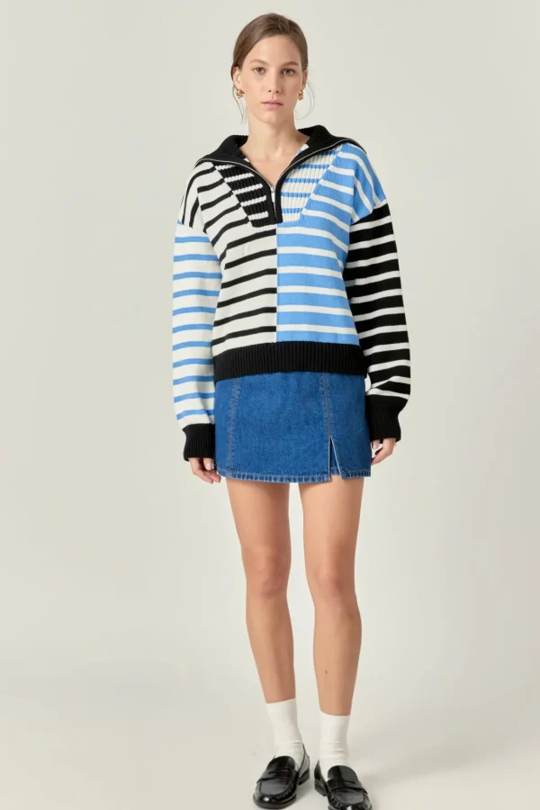 ENGLISH FACTORY Sweaters & Knits | Tops*- Multi Stripe Knit