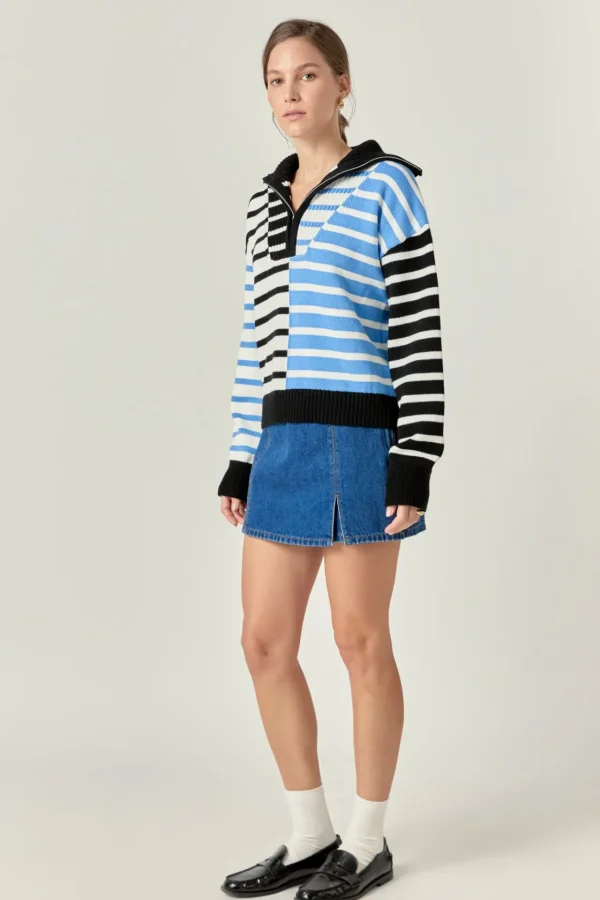 ENGLISH FACTORY Sweaters & Knits | Tops*- Multi Stripe Knit