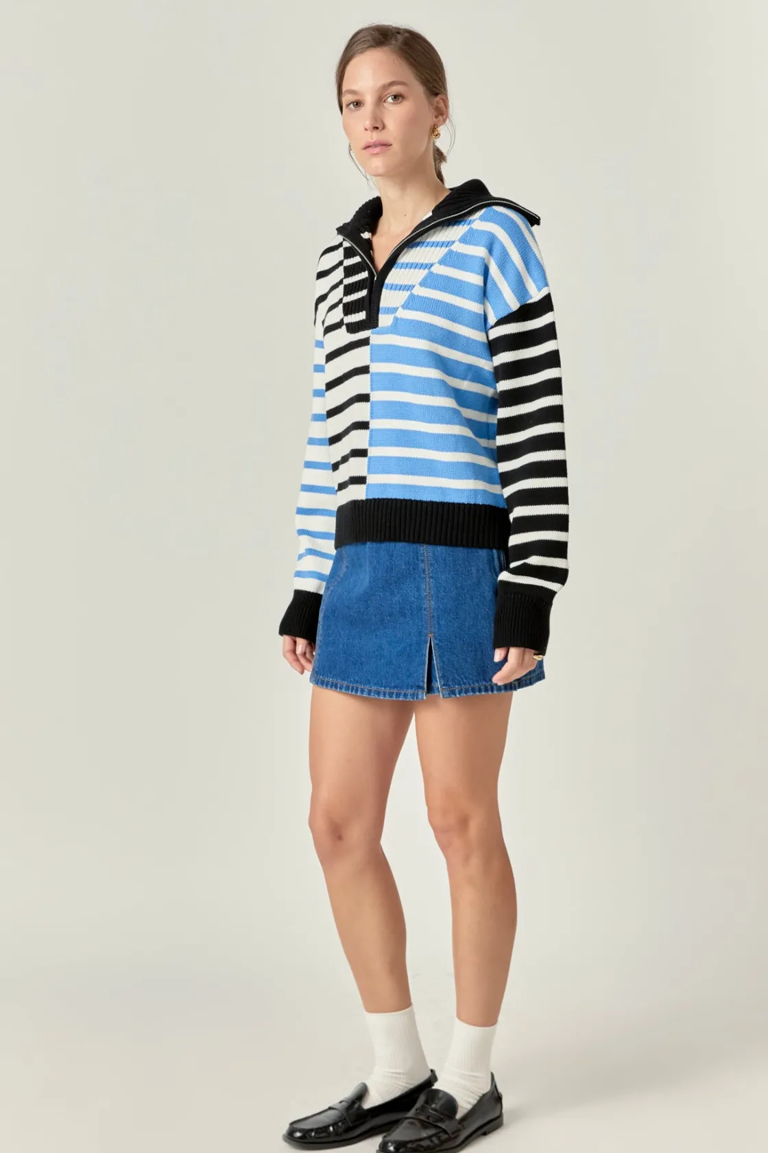 english_factory__multi_st_6.webp ENGLISH FACTORY Sweaters & Knits | Tops*- Multi Stripe Knit