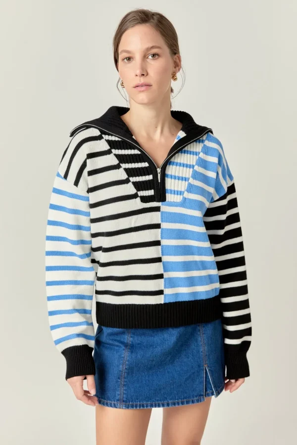 ENGLISH FACTORY Sweaters & Knits | Tops*- Multi Stripe Knit