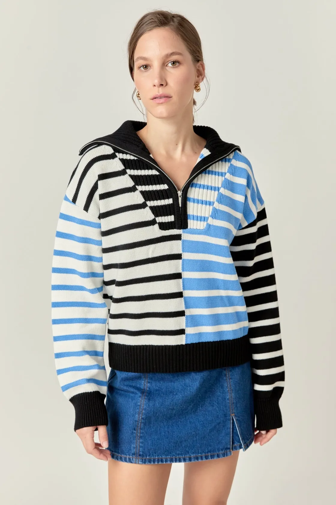 english_factory__multi_st_8.webp ENGLISH FACTORY Sweaters & Knits | Tops*- Multi Stripe Knit