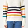 ENGLISH FACTORY Sweaters & Knits*- Multicolored Sweater with Button IVORYMULTI