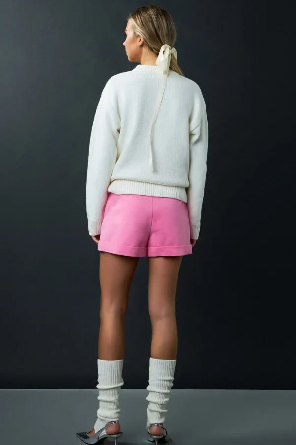 ENGLISH FACTORY Sweaters & Knits*- Multicolor Heart Pom Sweater IVORYMULTI