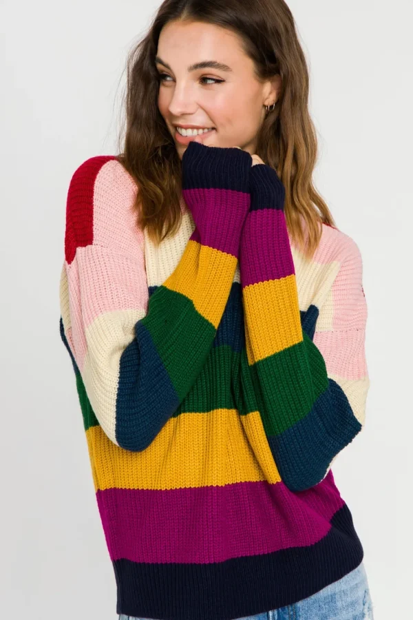 ENGLISH FACTORY Sweaters & Knits*- -Colored Stripe Sweater MULTI