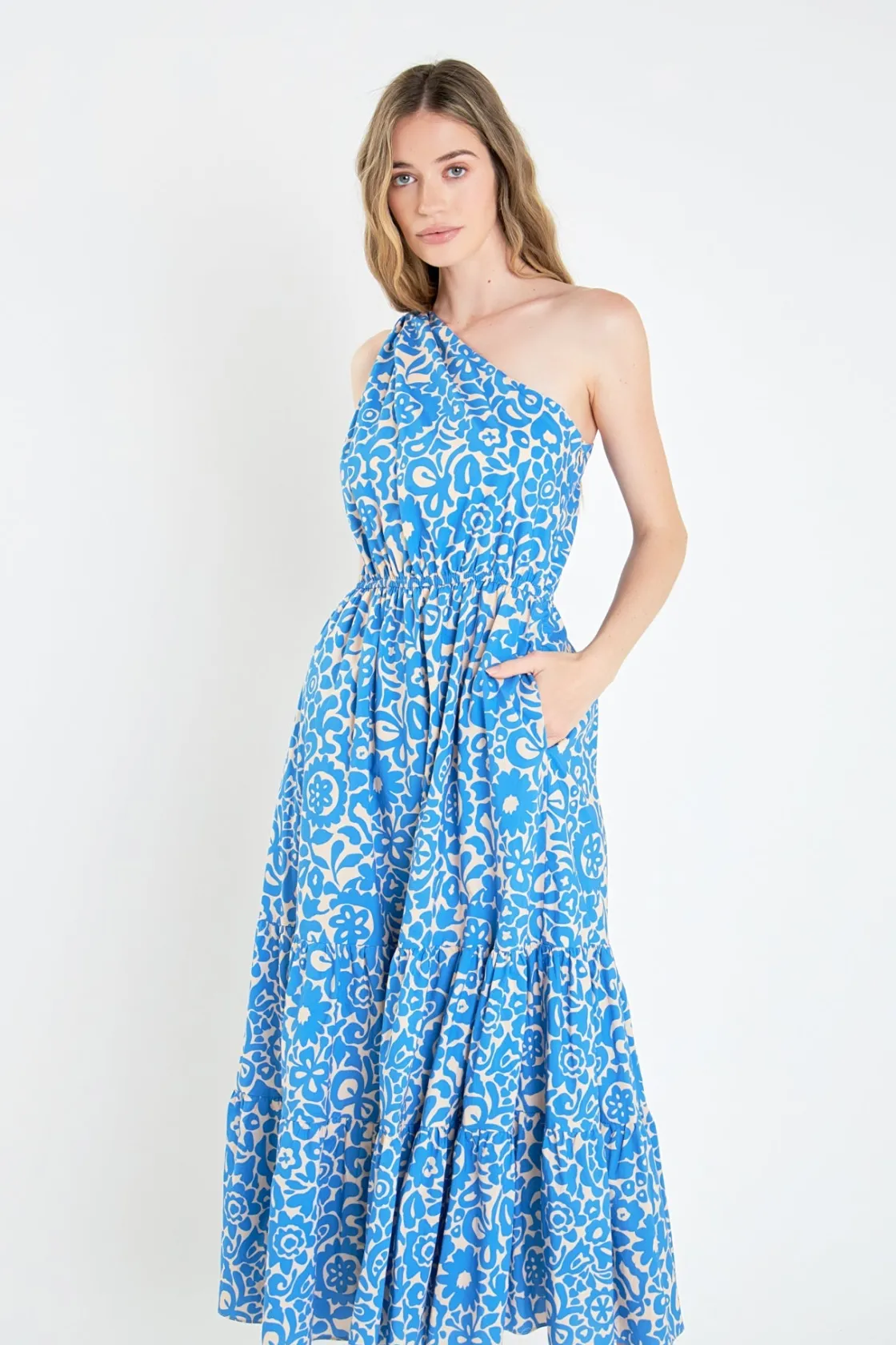 english_factory__one_shou_3.webp ENGLISH FACTORY Tops*- One Shoulder Print Maxi Dress BLUEMULTI