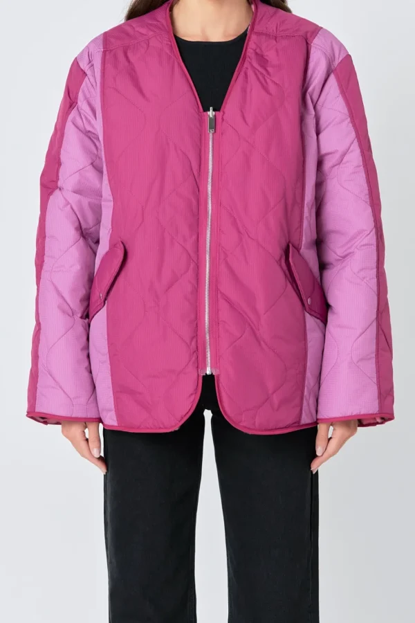 ENGLISH FACTORY Jackets & Coats | Tops*- Oversize Quilted Jacket