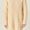 ENGLISH FACTORY Knit Dresses | Sweaters & Knits*- Oversized Cable Knit Dress CREAM
