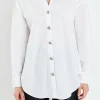 ENGLISH FACTORY Shirts & Blouses*- Oversized Collared Shirt in WHITE