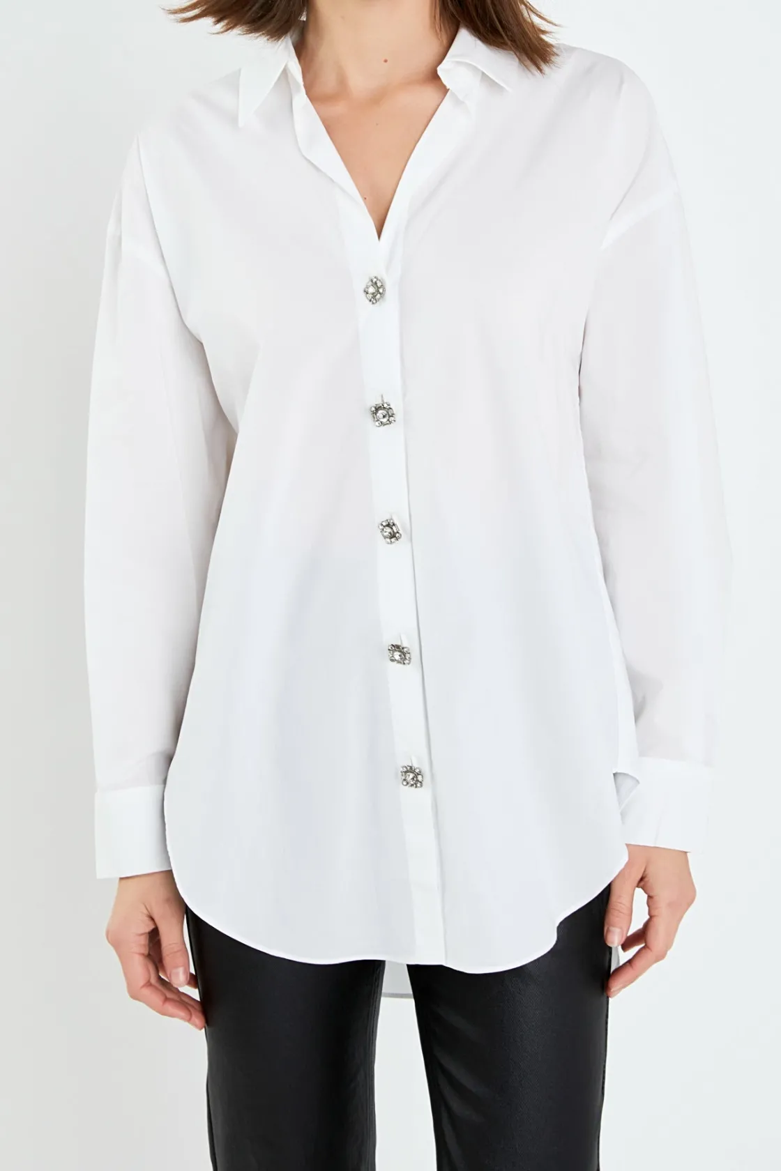 english_factory__oversize_0-5.webp ENGLISH FACTORY Shirts & Blouses*- Oversized Collared Shirt in WHITE