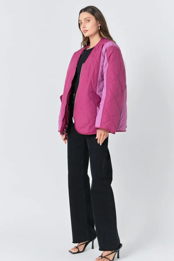 ENGLISH FACTORY Jackets & Coats | Tops*- Oversize Quilted Jacket