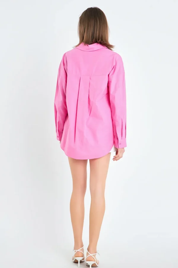 ENGLISH FACTORY Shirts & Blouses | Tops*- Oversized Linen Shirts