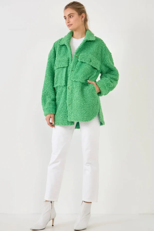 ENGLISH FACTORY Jackets & Coats | Tops*- Oversized Sherpa Jacket
