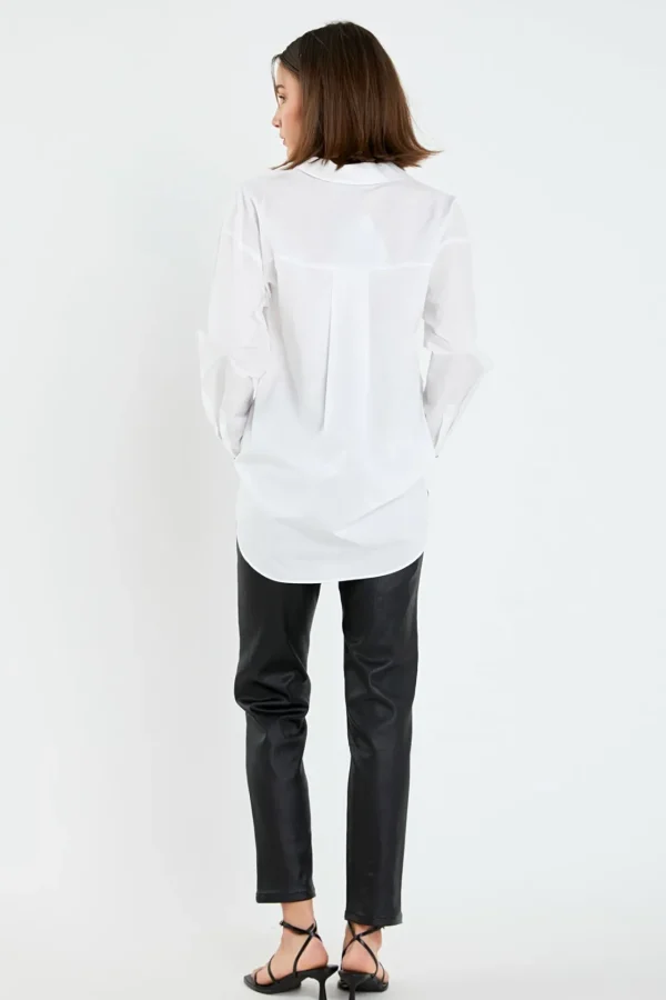ENGLISH FACTORY Shirts & Blouses*- Oversized Collared Shirt in WHITE