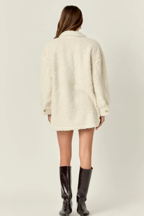 ENGLISH FACTORY Jackets & Coats | Tops*- Oversized Sherpa Jacket