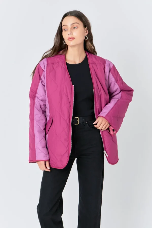ENGLISH FACTORY Jackets & Coats | Tops*- Oversize Quilted Jacket
