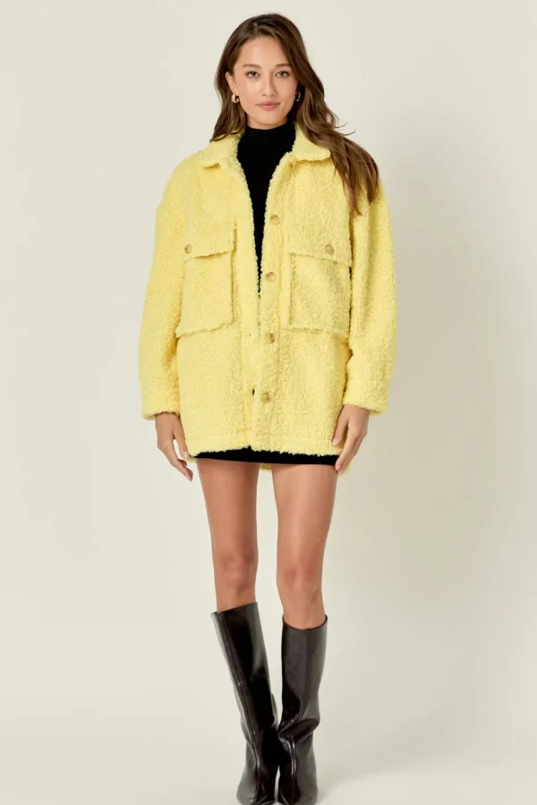 ENGLISH FACTORY Jackets & Coats | Tops*- Oversized Sherpa Jacket