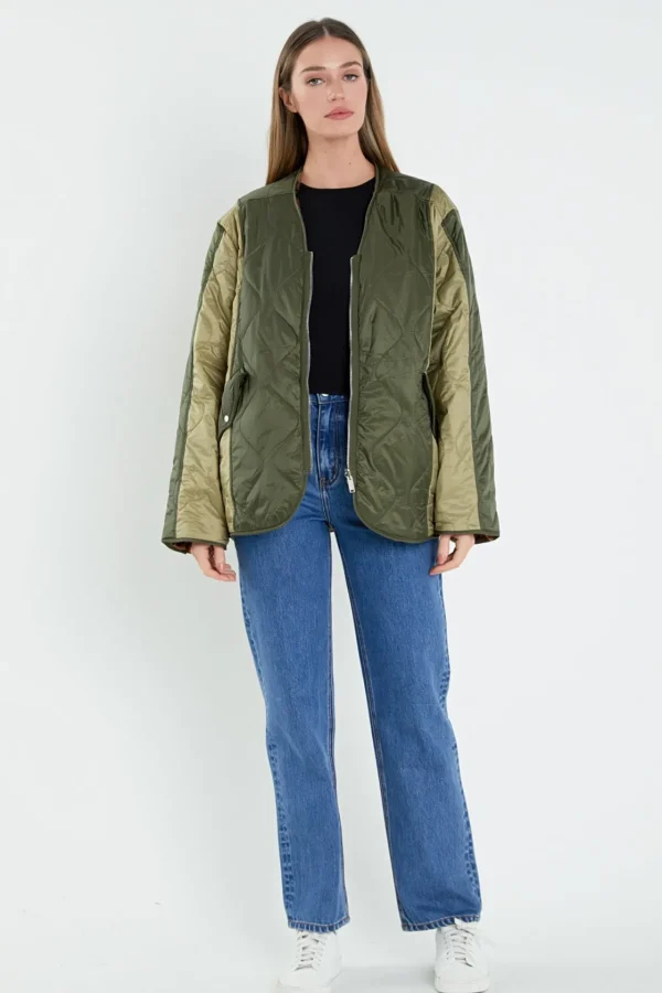 ENGLISH FACTORY Jackets & Coats | Tops*- Oversize Quilted Jacket