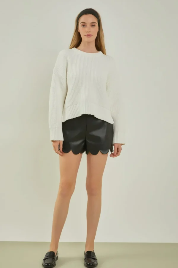 ENGLISH FACTORY Sweaters & Knits | Tops*- Oversize Ribbed Sweater