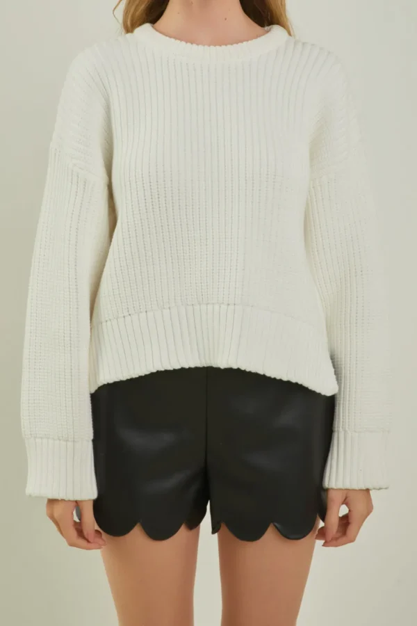 ENGLISH FACTORY Sweaters & Knits | Tops*- Oversize Ribbed Sweater