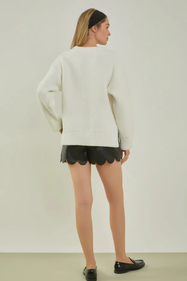 ENGLISH FACTORY Sweaters & Knits | Tops*- Oversize Ribbed Sweater