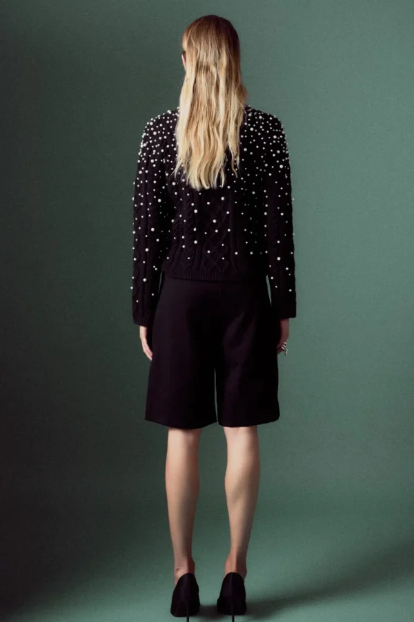 ENGLISH FACTORY Sweaters & Knits | Tops*- Pearl Cable Sweater