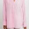 ENGLISH FACTORY Shirts & Blouses | Tops*- Pinstripe Color Block Shirt