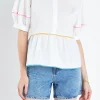ENGLISH FACTORY Shirts & Blouses | Tops*- Piping Detailed Blouse IVORY