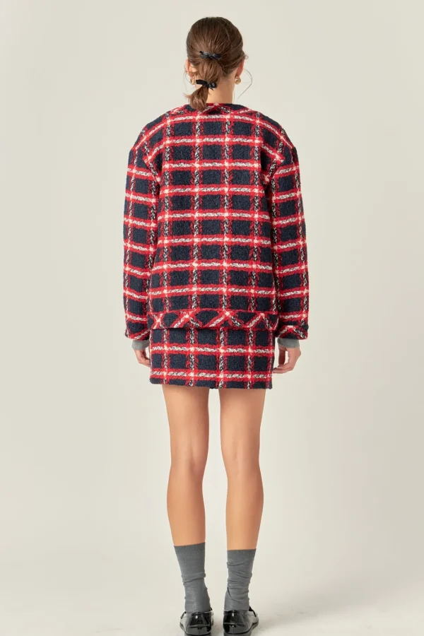 ENGLISH FACTORY Matching Sets | Jackets & Coats*- Plaid Boucle Jacket