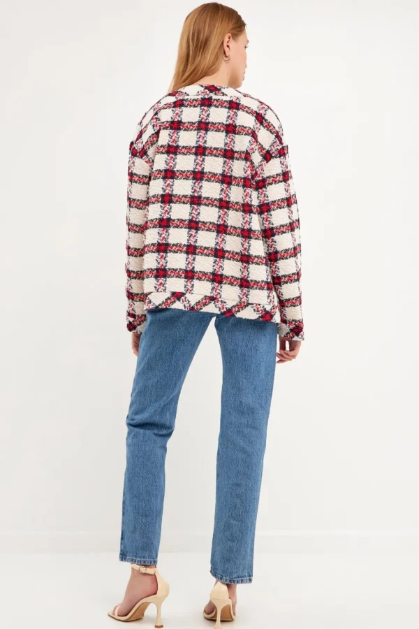 ENGLISH FACTORY Matching Sets | Jackets & Coats*- Plaid Boucle Jacket