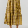 ENGLISH FACTORY Matching Sets | Skirts*- Plaid Maxi Skirt