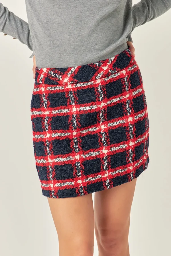 ENGLISH FACTORY Matching Sets | Skirts*- Plaid Mini Skirt